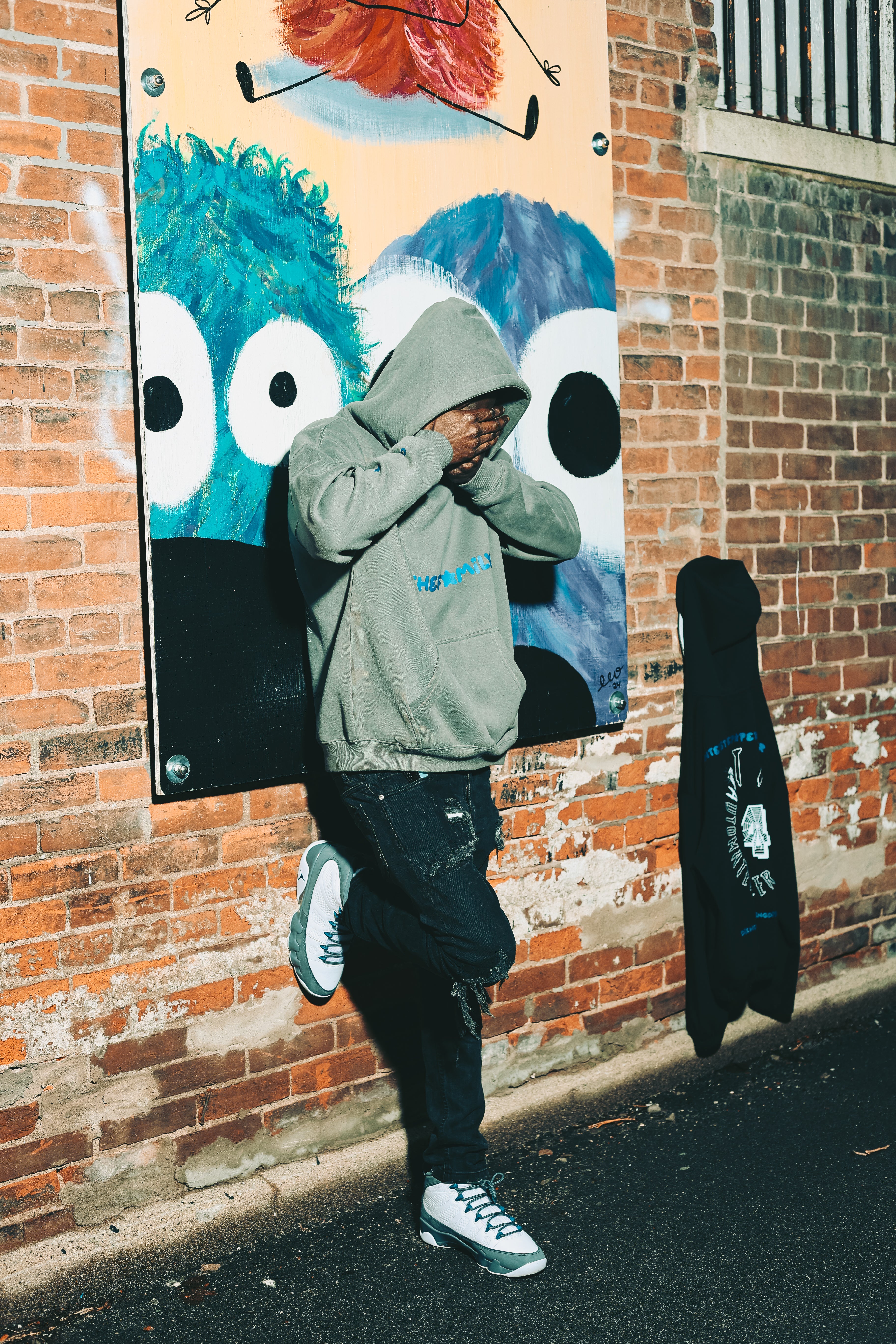 "Grey" and Blue 04TF "26" Hoodie