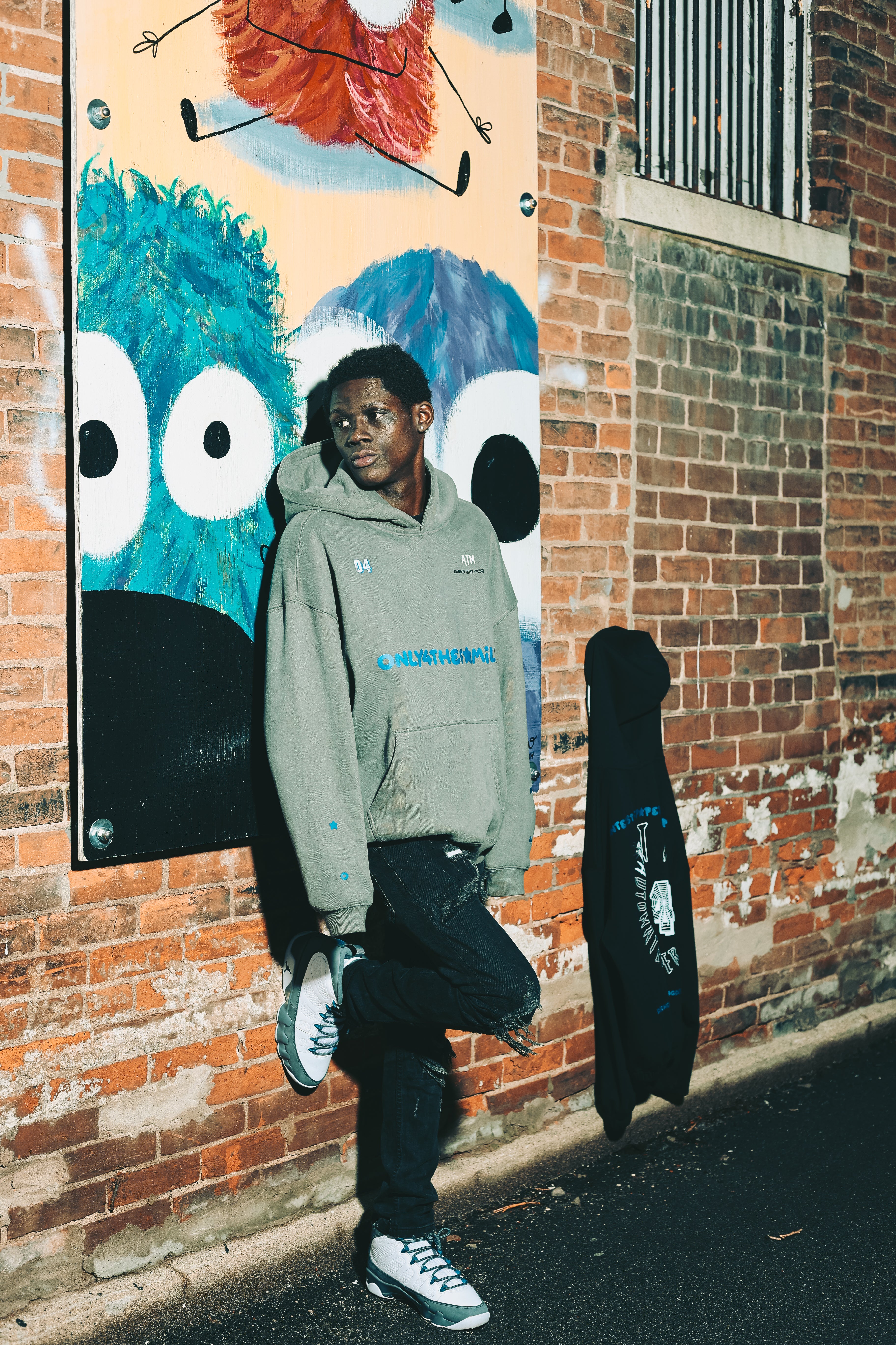 "Grey" and Blue 04TF "26" Hoodie