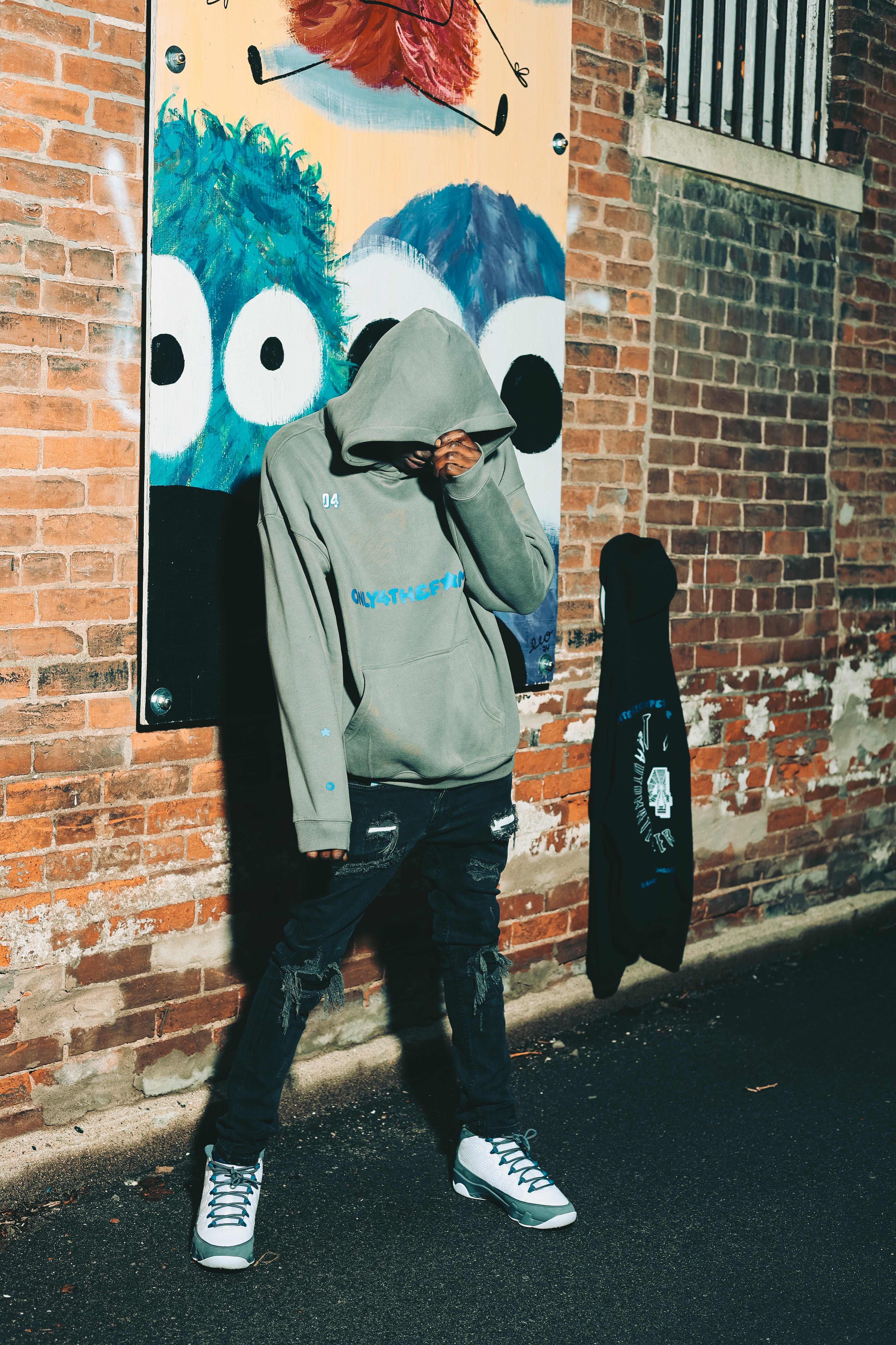 "Grey" and Blue 04TF "26" Hoodie