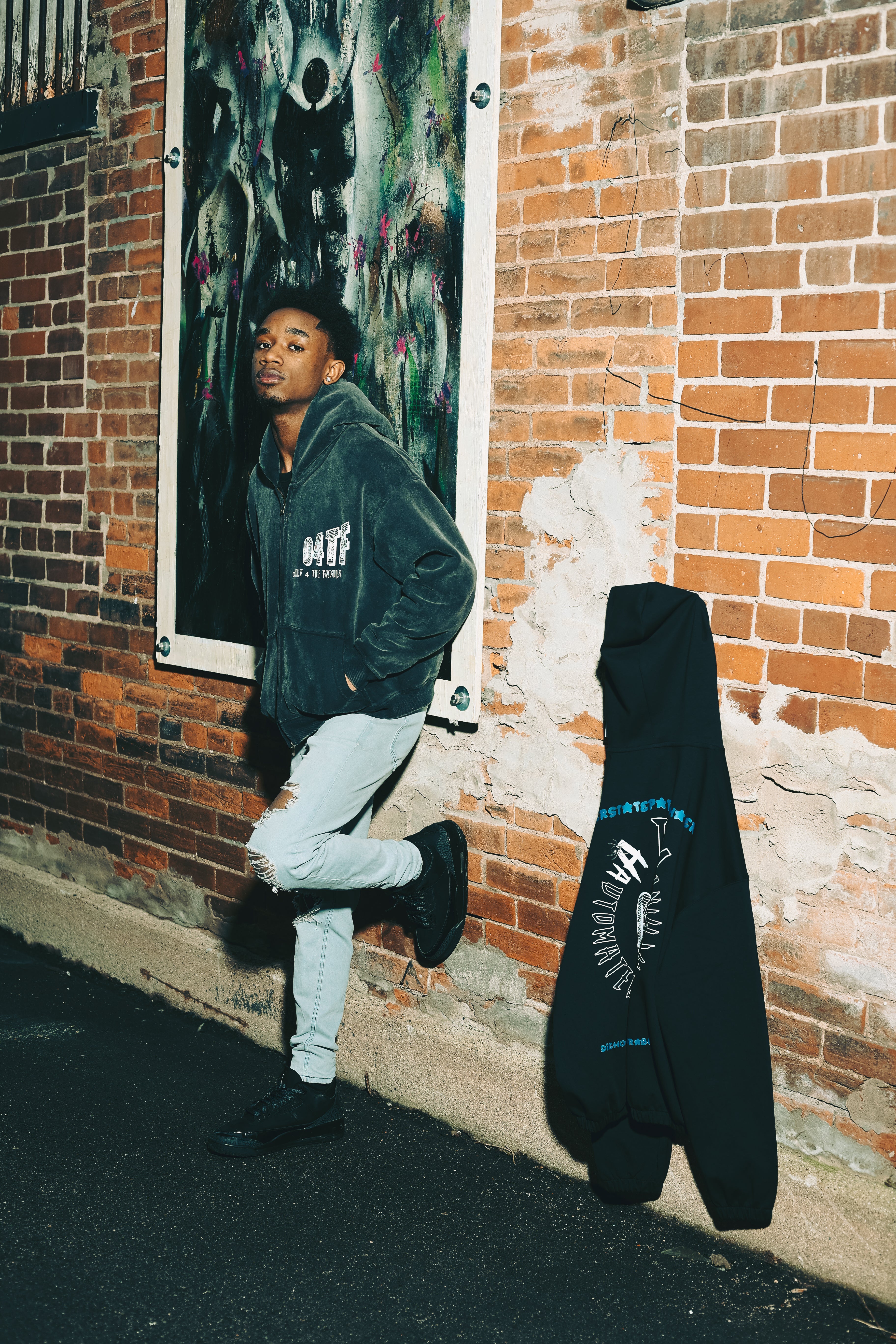 Grey (black ) 04TF “23” Hoodie