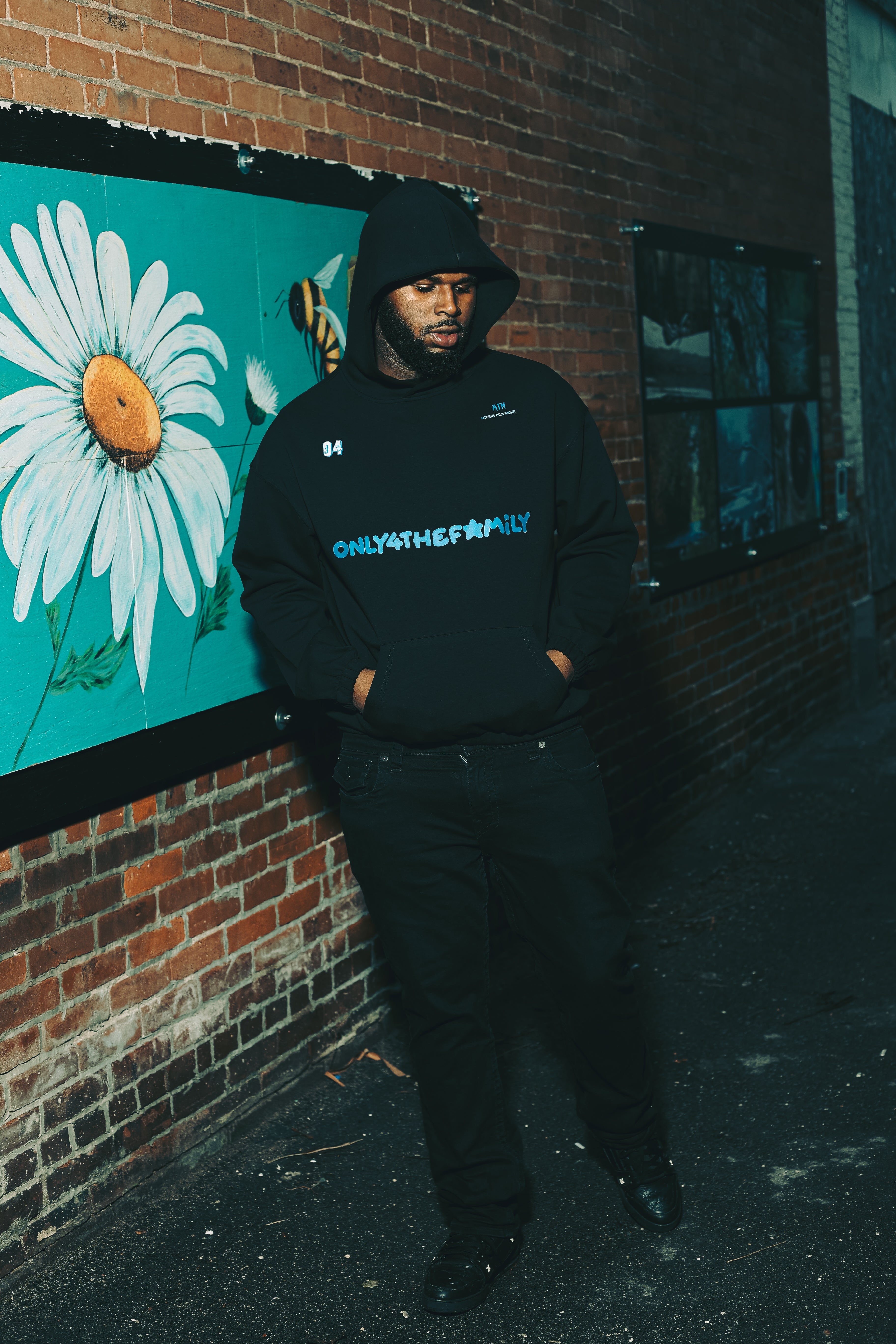 "Black" and Blue 04TF "26" Tracksuit Hoodie